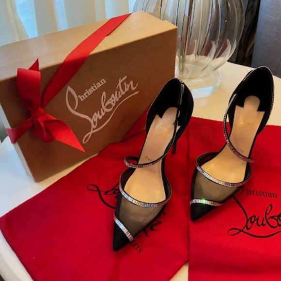 Christian Louboutin Chiara Diams BLK Pumps - Picture 3 of 10
